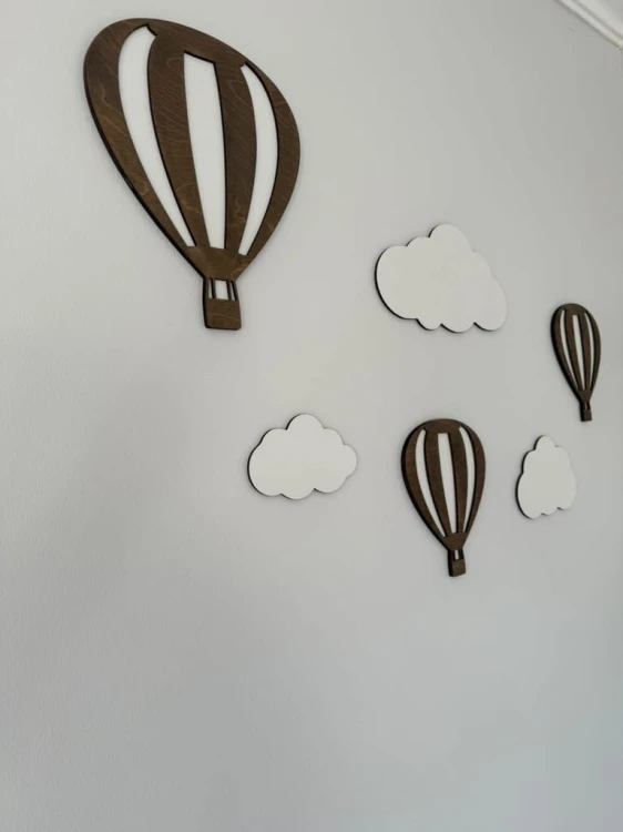 Zestaw chmurki balony na ścianę dekoracja do pokoju dziecka 6szt