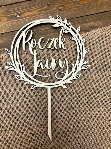 Topper na tort Roczek personalizowany