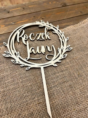 Topper na tort Roczek personalizowany