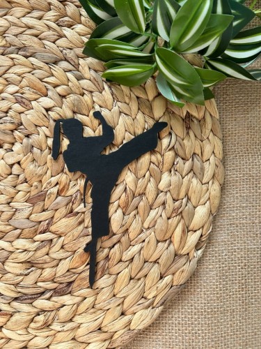 Topper na tort kobieta dziewczyna takwondo karate