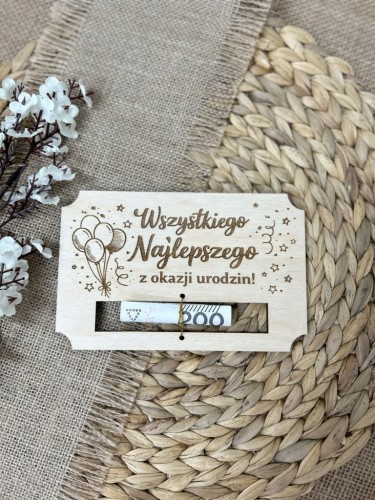 PREZENT BON KARTKA NA PIENIĄDZE URODZINY IMIENINY WSZYSTKIEGO NAJLEPSZEGO