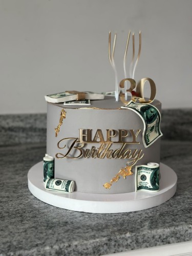 Topper/dekor na tort "Happy Birthday"