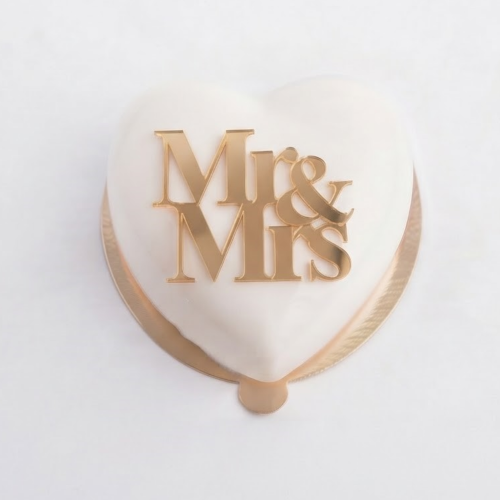 Zestaw dekorów na monoporcję "Mr&amp;Mrs"