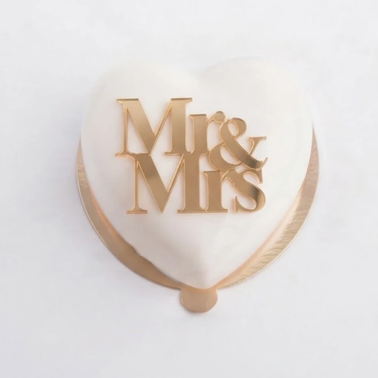 Zestaw dekorów na monoporcję "Mr&amp;Mrs"